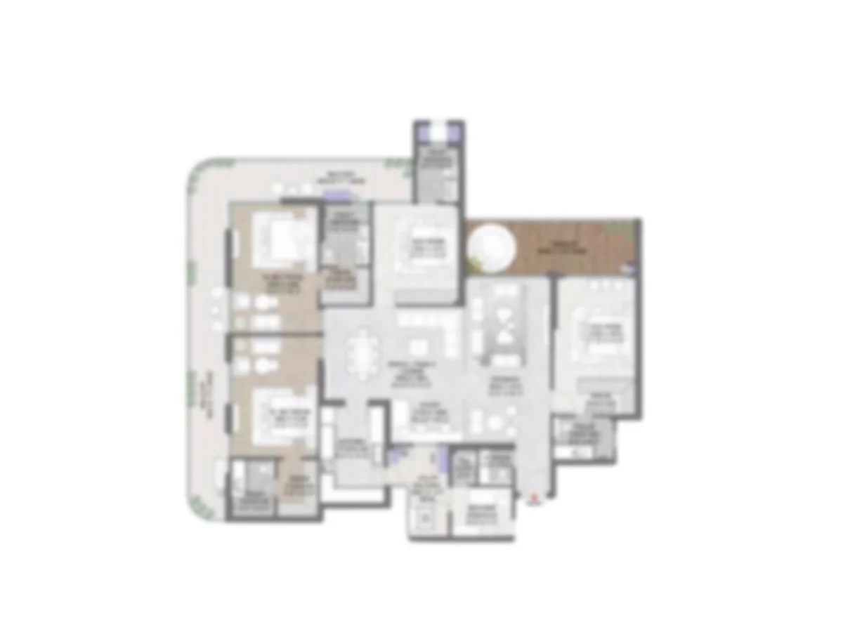 Titan Iconic Panckula 4 BHK Floor Plan